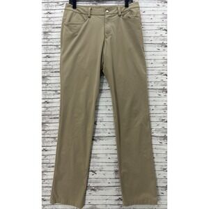 Lululemon Commission Pants Men's 32x33 Khaki Chino 5 Pocket Golf Performance